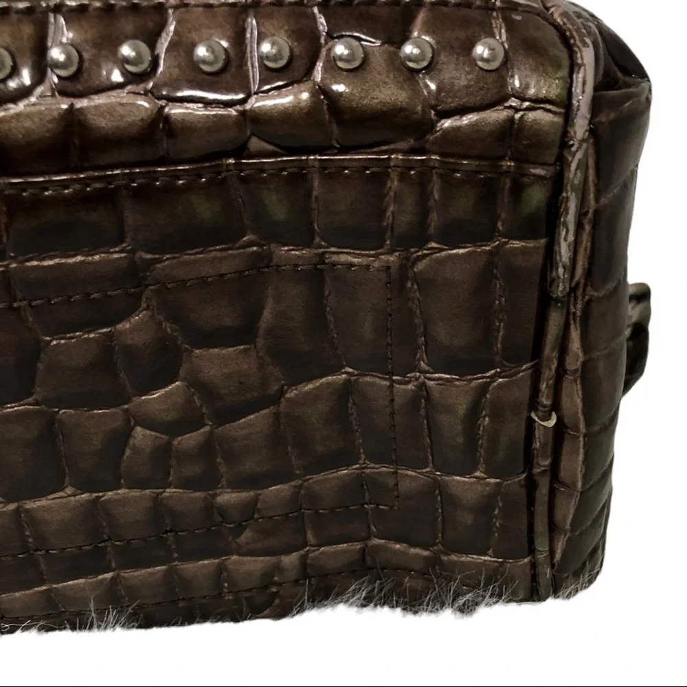 Kathy Van Zealand Large Duffle Style  Weekender Shoulder Purse Satchel Bag - Picture 14 of 16